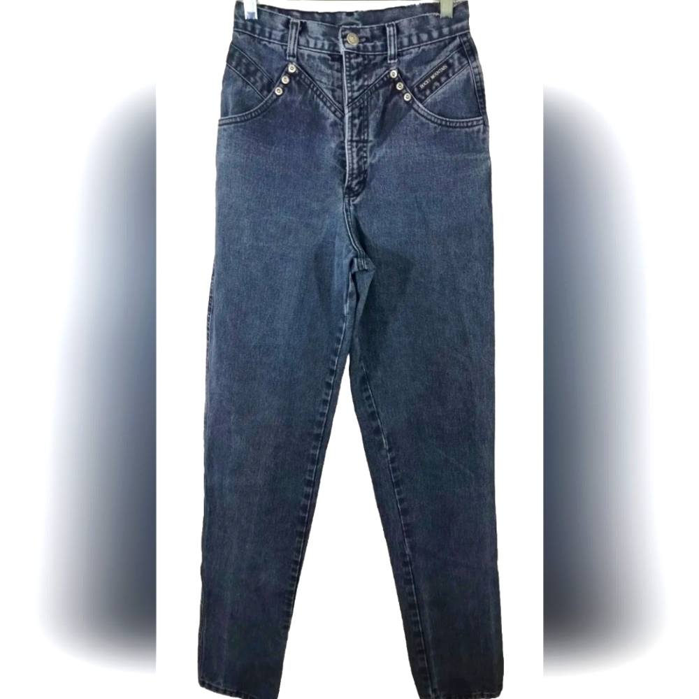 VTG Rocky Mountain Jeans Bareback High Waist Cowgirl Western 90s 80s 24x33 VGC